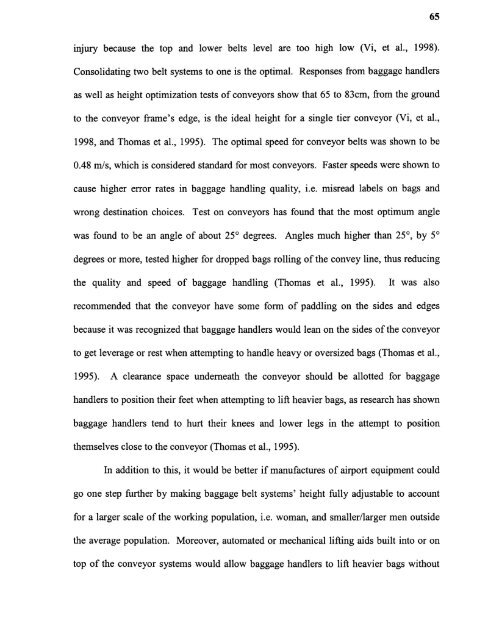 An ergonomic assessment of the airline baggage handler