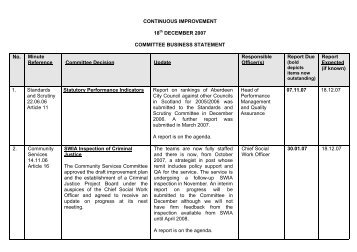 Committee Business Statement - Meetings, agendas, and minutes ...