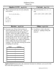 Arithmetic Series