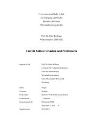 Target2-Salden: Ursachen und Problematik - Volkswirtschaftliches ...