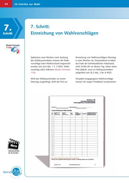 BR-Wahl Handbuch - WAF