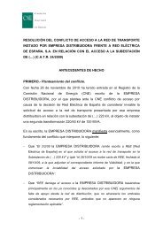 resoluciÃ³n del conflicto de acceso a la red de transporte instado por ...