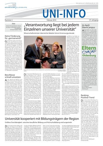 Februar 2010 - Presse & Kommunikation - Carl von Ossietzky ...