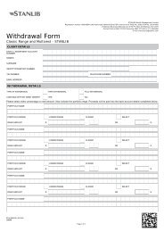 Withdrawal Form - Stanlib