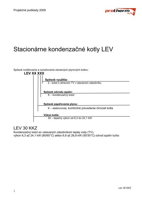 StacionÃ¡rne kondenzaÄnÃ© kotly LEV - atria.sk