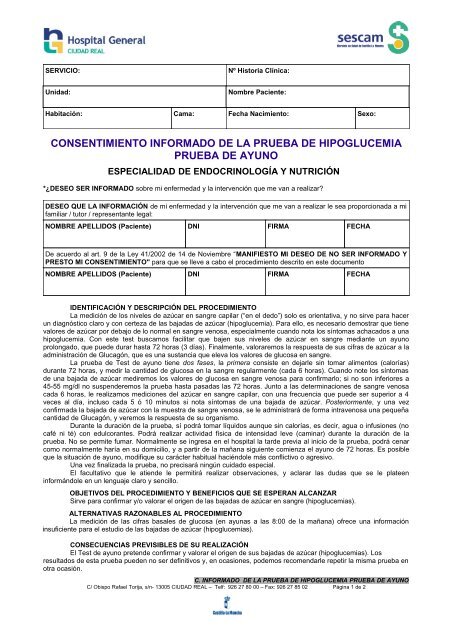 TEST DE AYUNO - hgucr