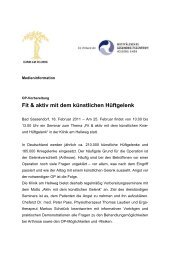 Fit & aktiv mit dem künstlichen Gelenk - Westfaelisches ...