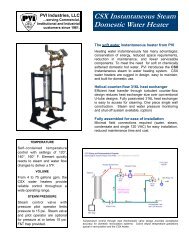 CSX Instantaneous Steam Domestic Water Heater - Pvi.com