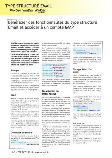 Bénéficier des fonctionnalités du type structuré Email et accéder à ...