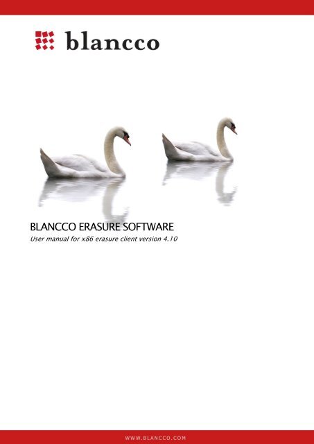 Blancco Erasure Software Manual