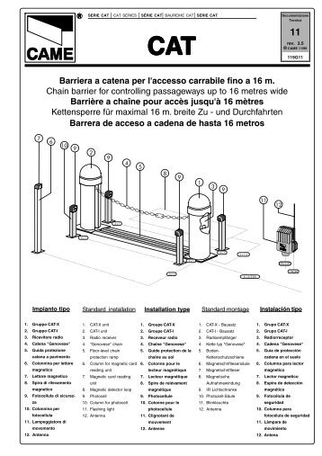 Barriera a catena per l'accesso carrabile fino a 16 m ... - Antriebe 24