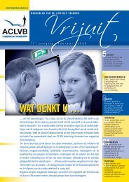 WAT DENKT U â¦ - Aclvb