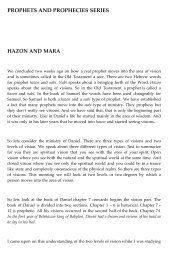 PROPHETS AND PROPHECIES SERIES HAZON AND MARA