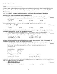 Unit Exam III - Practice Exam ...