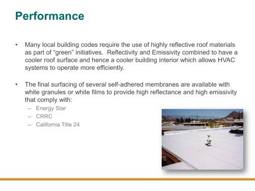 Self-Adhered Modified Bitumen Technology - Ron Blank ...