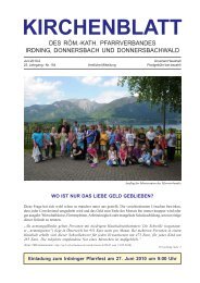 Kirchenblatt 2010-2 - Pfarrverband Irdning
