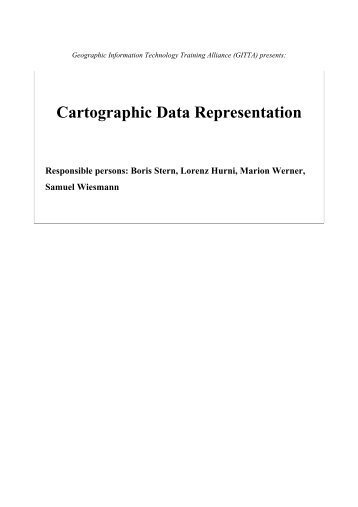 Cartographic Data Representation - GITTA - Geographic Information ...