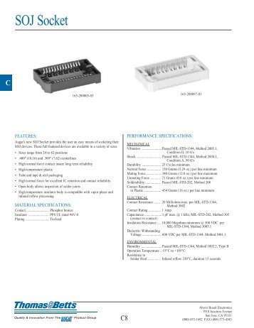 SOJ Series - Above Board Electronics