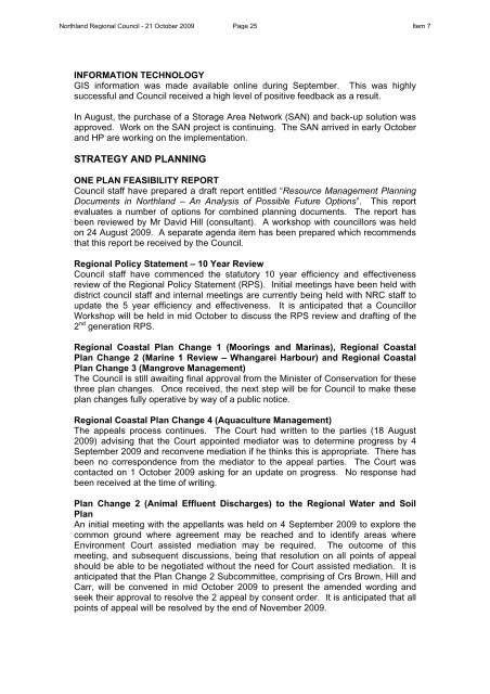 Complete agenda for October 2009 Council Meeting (pdf, 1610KB)