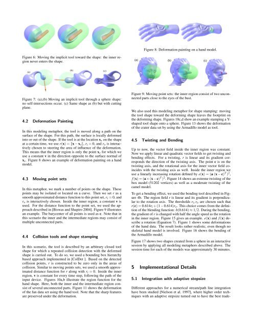 Vector Field Based Shape Deformations