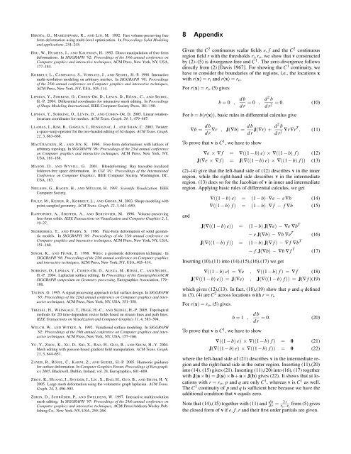 Vector Field Based Shape Deformations