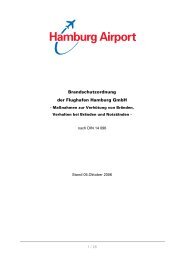 Brandschutzordnung der Flughafen Hamburg Gmbh