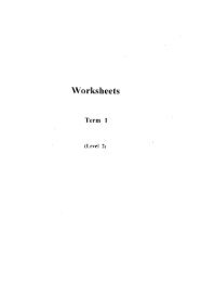 Worksheets English Level 4 term 2nd