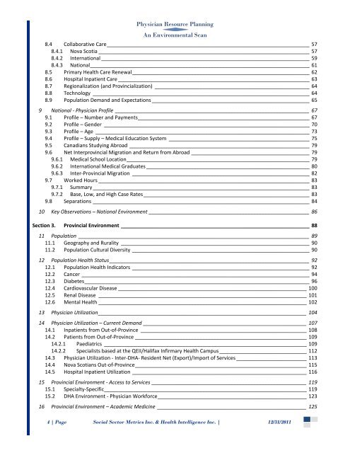 Environmental Scan - Government of Nova Scotia