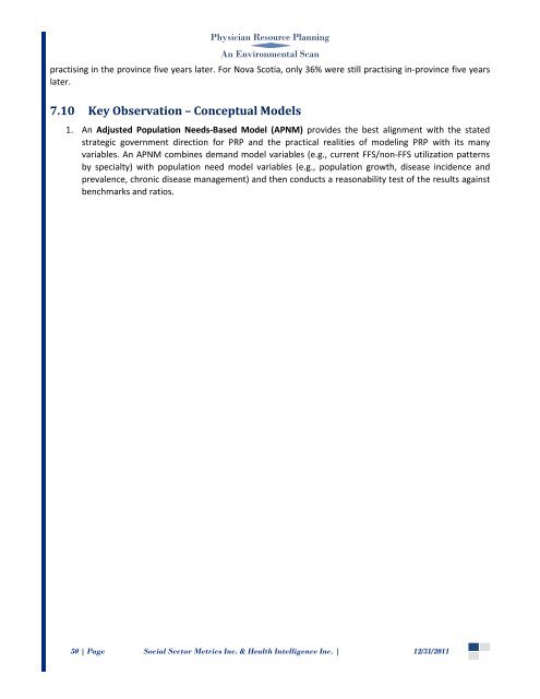 Environmental Scan - Government of Nova Scotia