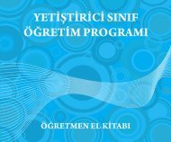 YSÃP Ã¶Äretmen el kitabÄ± - Milli EÄitim BakanlÄ±ÄÄ±