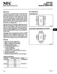 NEC D41464 64k x 4bit DRAM Data Sheet.pdf - Downloads ...