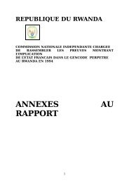 15 novembre 2007 Mucyo, Jean de Dieu - France Rwanda GÃ©nocide