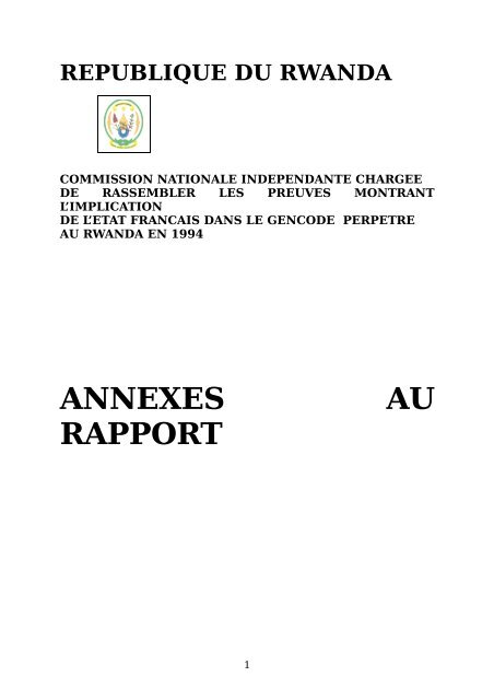15 novembre 2007 Mucyo, Jean de Dieu - France Rwanda GÃ©nocide