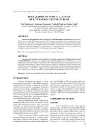 degradation of sodium alginate by low energy ... - JUSAMI - Batan