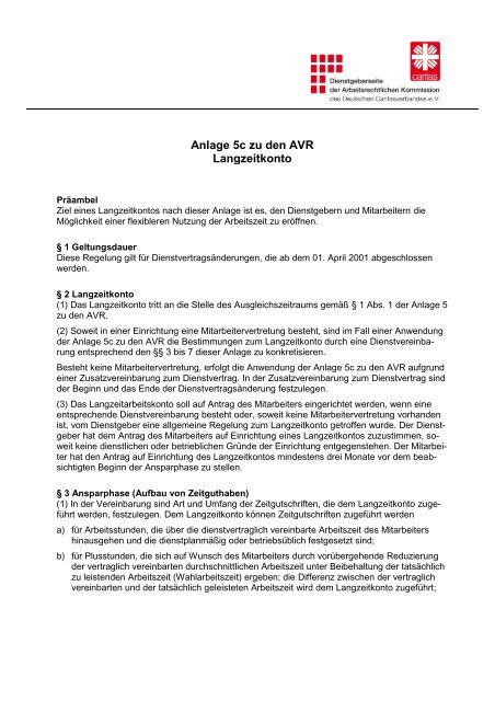 Anlage 5c Zu Den Avr Langzeitkonto Caritas Dienstgeber De Anlage 5c Zu Den Avr Langzeitkonto Caritas Dienstgeber De