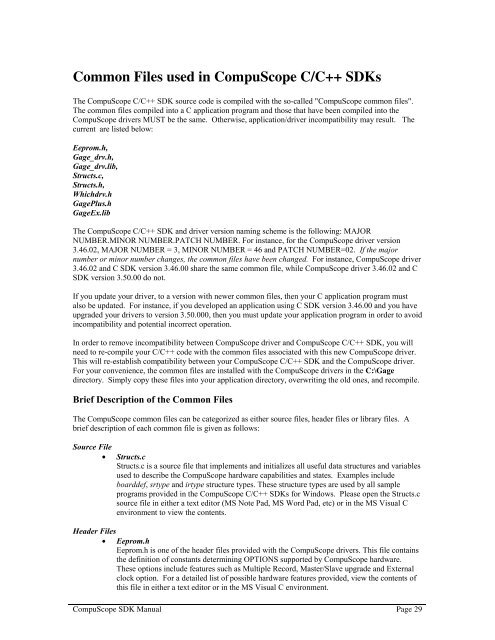 CompuScope SDK Manua.. - Egmont Instruments