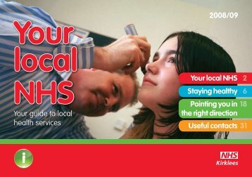 Your guide to local health services Staying healthy ... - NHS Kirklees