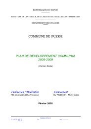 REPUBLIQUE DU BENIN - Association Nationale des Communes ...