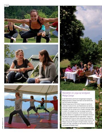 Wandelen en yoga op landgoed Malga Zanga