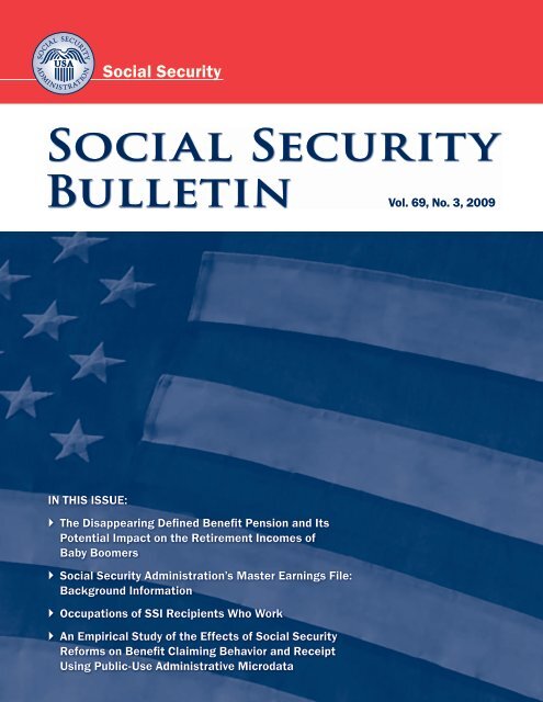 Download entire publication - Social Security