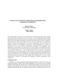 Practices of Cross Cultural Collaboration in Sustainable Water ...