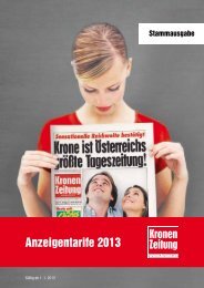 PDF-Download Tarife Stammausgabe (W, NÖ ... - Kroneanzeigen.at