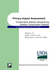 Privacy Impact Assessment - US Department of Agriculture