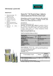 Informacije o proizvodu MasterFix Â® D2 Wood & Paper Adhesive