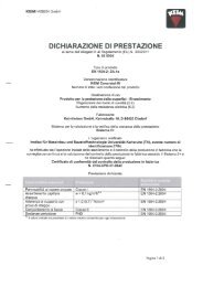 Scaricare dichiarazione di prestazione - Keim