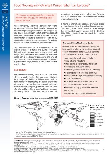 Food Security in Protracted Crises: What can be ... - Capacity4Dev