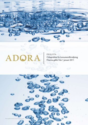 Adora Ã¢Â€Â“ Prislista 2011 PDF, 1010 kB