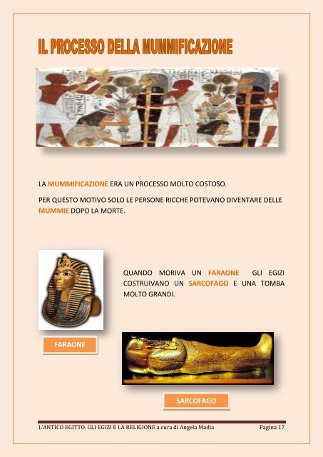 L'Antico Egitto. Gli Egizi e la religione - Comune di Modena