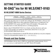 NI-DAQmx for NI WLS/ENET-9163 Getting Started Guide (Multilingual)