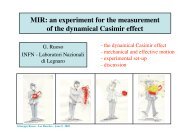 an experiment for the measurement of the dynamical Casimir effect